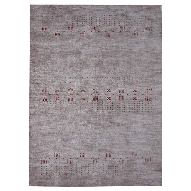 RUGSOTIC CARPETS HAND KNOTTED LOOM WOOL ECO-FRIENDLY AREA RUGS  - Rectangle, Contemporary Modern Design, High Pile Handmade Anti Skid Rugs for Living Room (L00507) image number 0