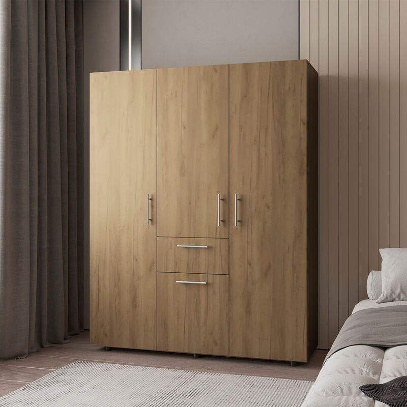 Armoire Elma Eco, Bedroom, Macadamia