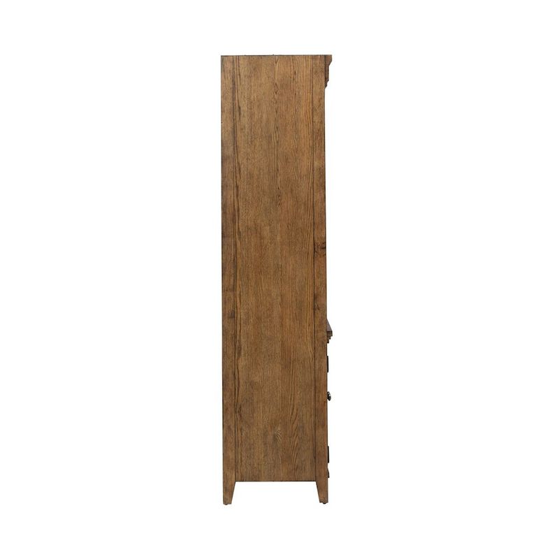Liberty Furniture Carolina Park Bunching Bookcase for Living Room Office Storage  - Amber Brown image number 1