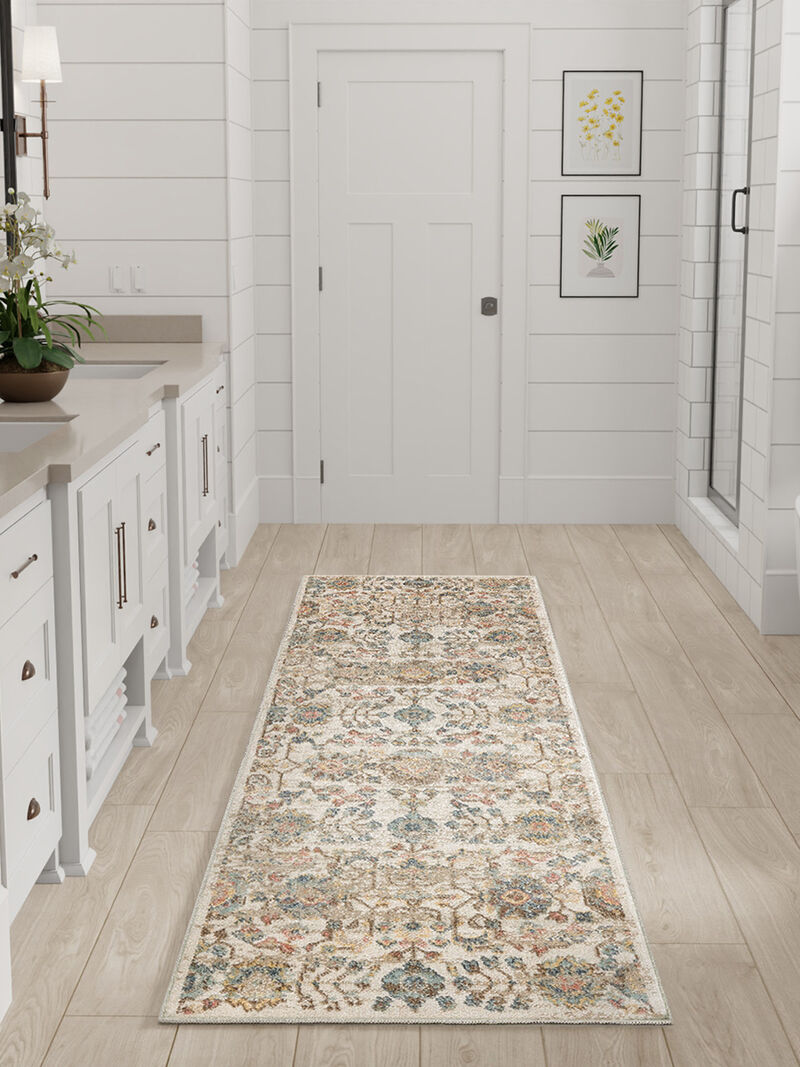 Washable Decor WSD14 Beige 2' x 6' Rug