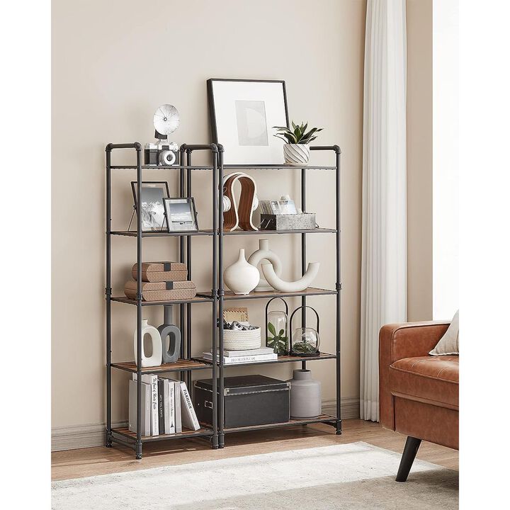 Heavy-Duty 5-Tier Storage Rack for Versatile Home Storage Solutions