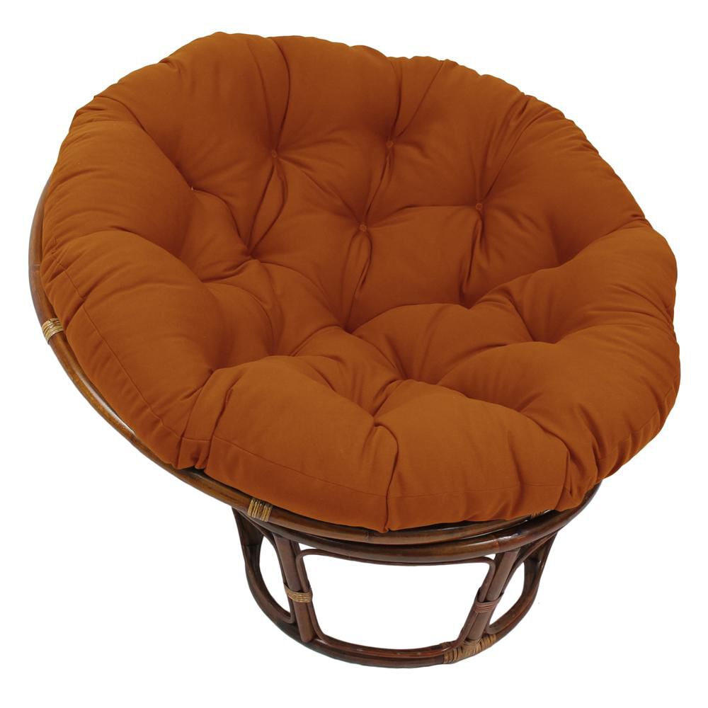 Blazing Needles Solid Twill Papasan Chair Cushion - Thumbnail 3