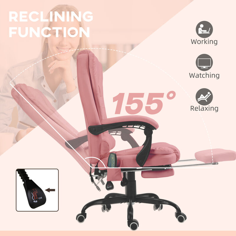 GOODSILO High-Back Ergonomic Office Chair with 7-Point Vibrating Massage System and Adjustable Recline image number 4