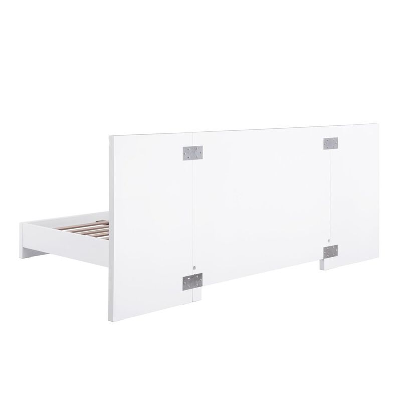 Lacquered High Gloss Queen Bed Frame image number 2