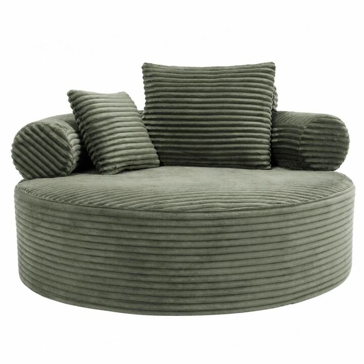 GOODSILO Round Multi-functional Memory Foam Convertible Sofa Bed Sectional Cloud Couch for Small Living Spaces, Apartments and Offices