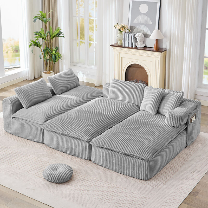Britan 149" Oversized Sectional Couches U Shaped Couch image number 9