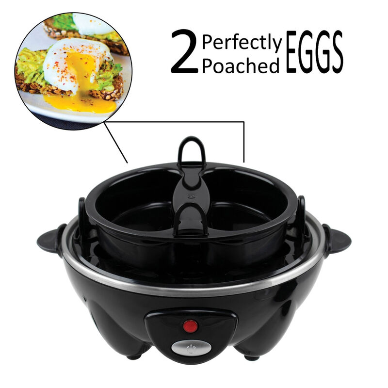 Brentwood Electric 7 Egg Cooker with Auto Shut Off in Black