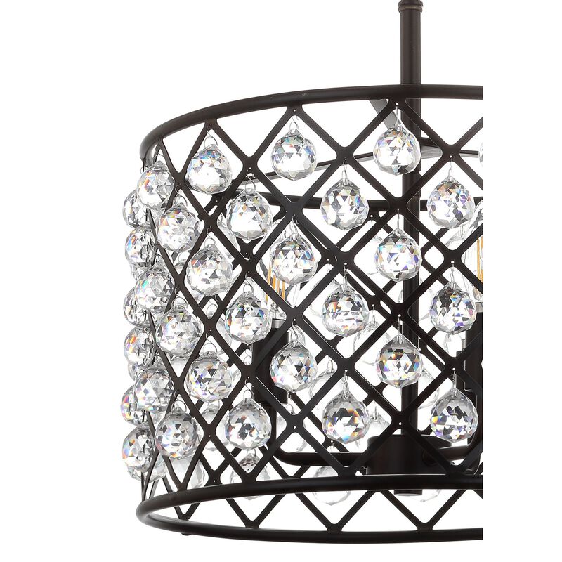 Gabrielle Crystal/Metal LED Pendant