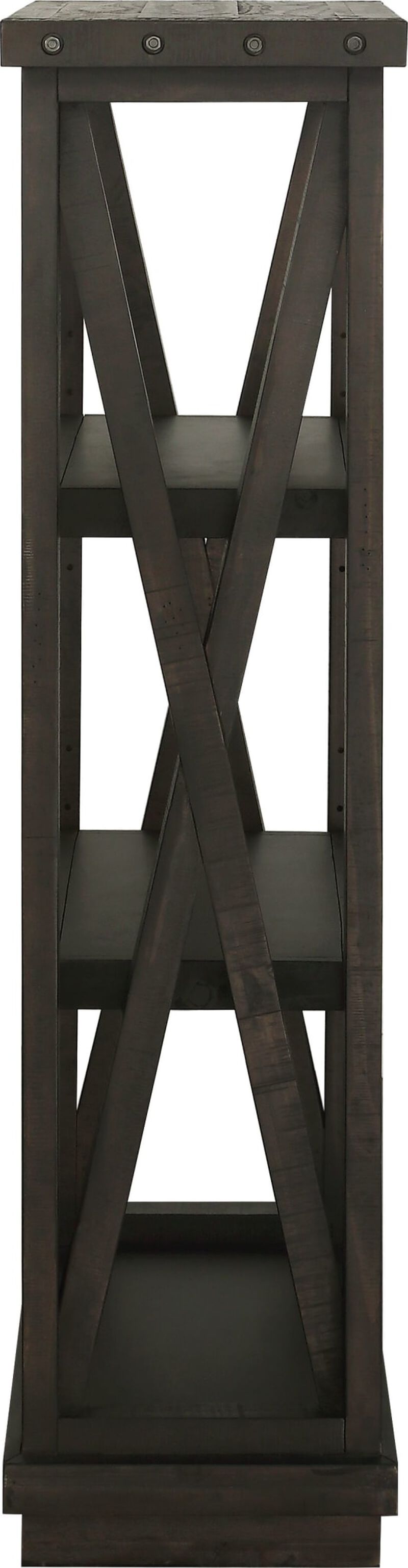 Yosemite Solid Wood 54x39 inch Bookshelf in Cafe