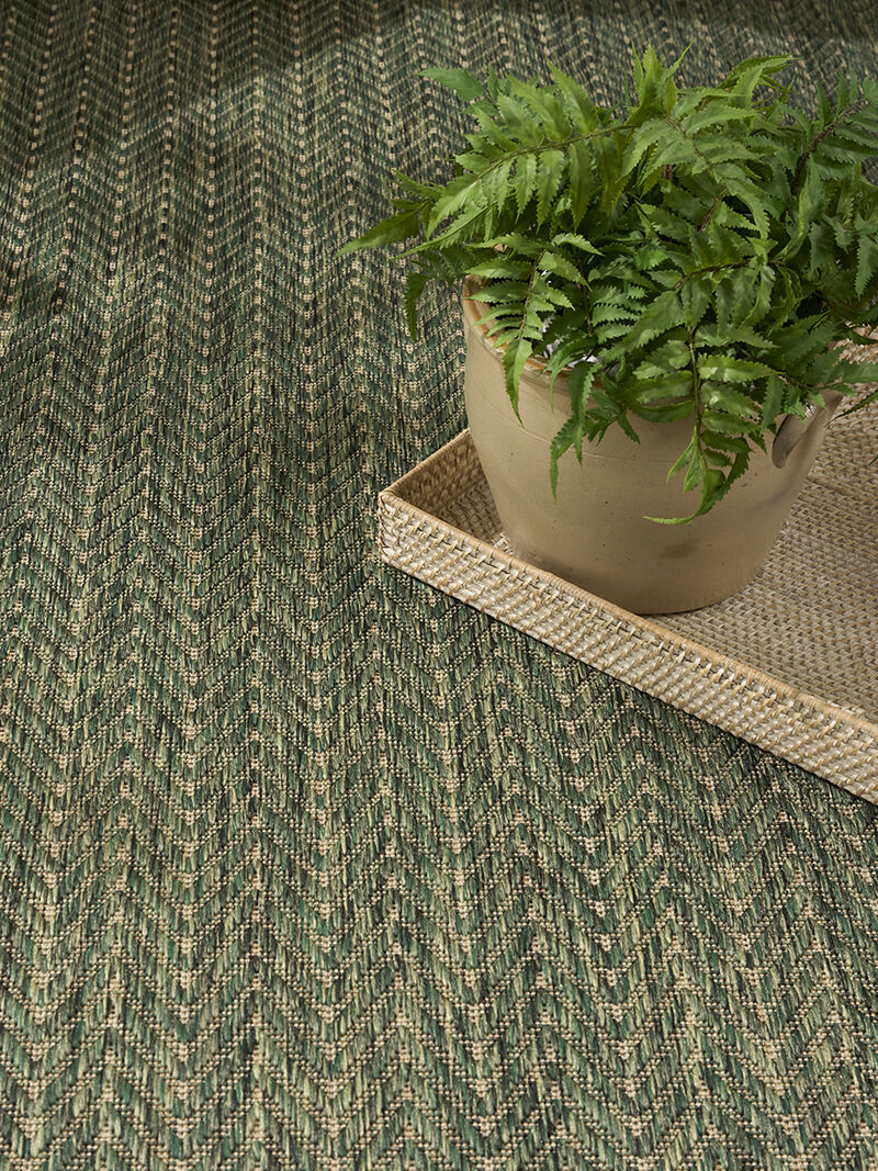 Horizon Indoor/Outdoor HOZ02 Green 10' x 14' Rug