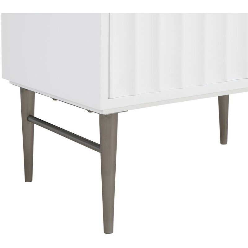 Meridian Furniture Modernist White Bathroom Vanity