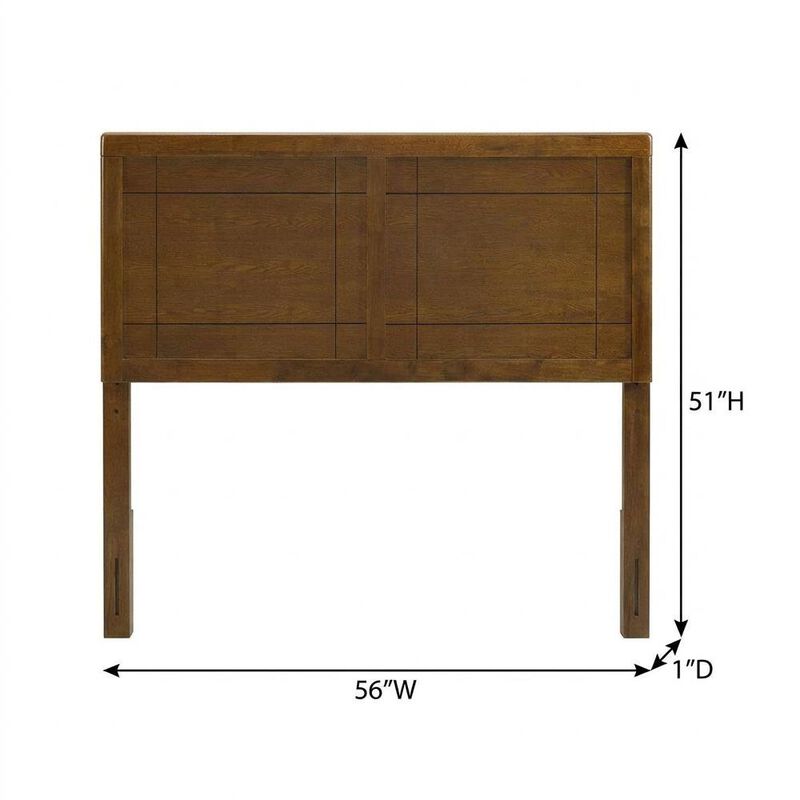Wood Full Headboard with Durable Finish and Classic Design for Bedroom image number 1