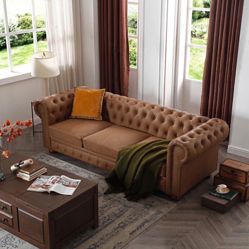 Zurpid Classic Chesterfield Sofa image number 2