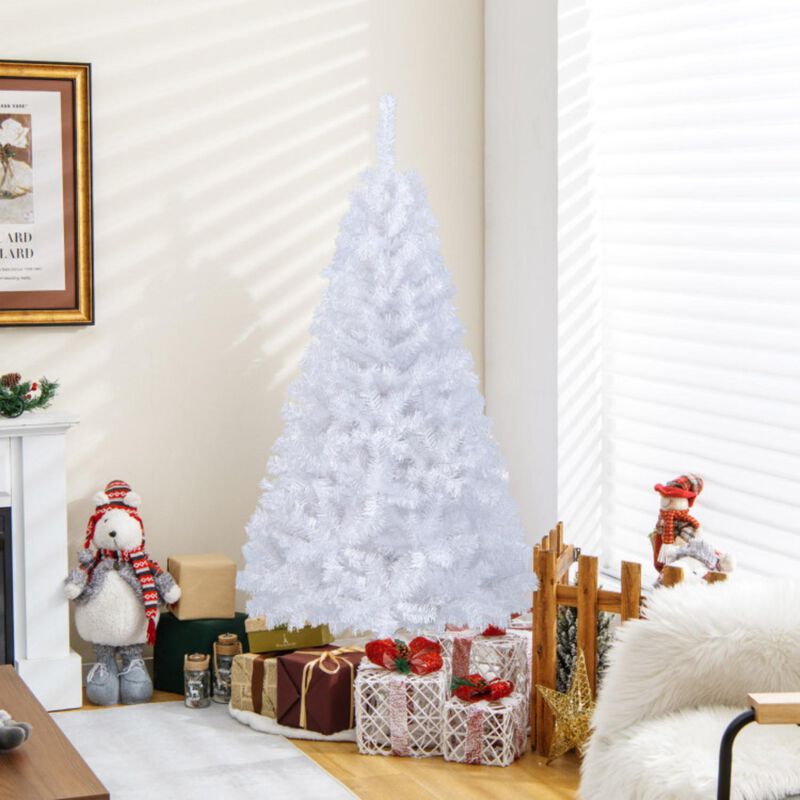 White Artificial PVC Christmas Tree w/ Stand