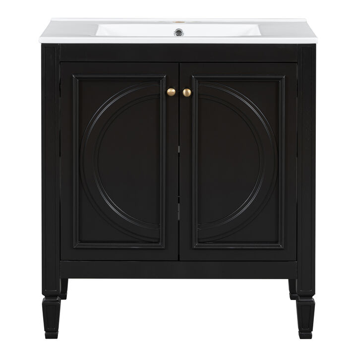 Merax Bathroom Vanity with Sink and 2 Doors