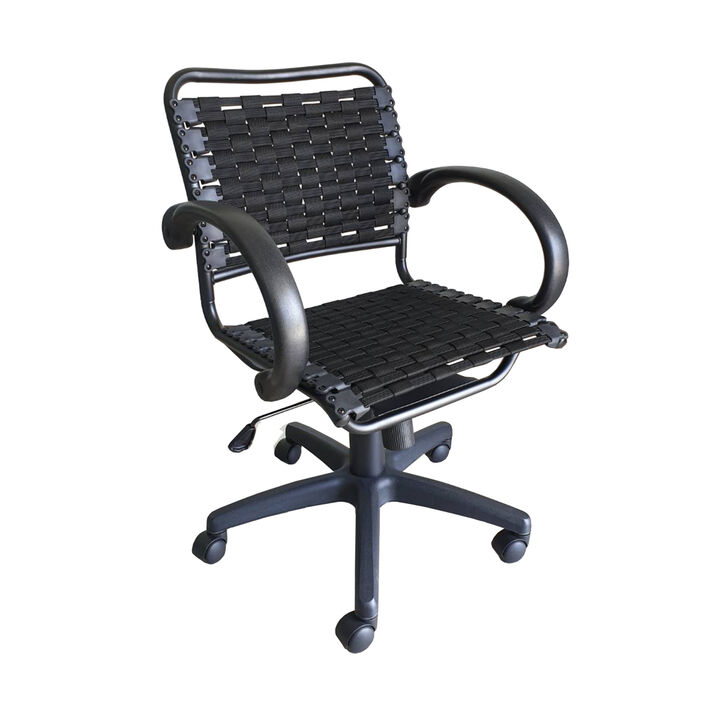 Bungee Arm Office Chair With Black Coating