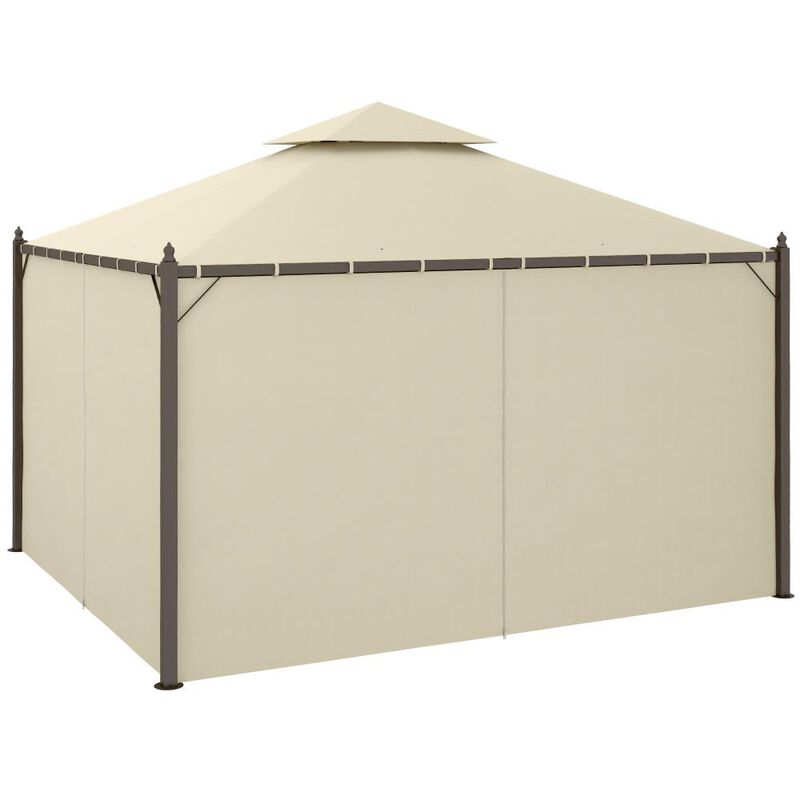 Hivvago 10x12 Patio Gazebo Shelter with Curtains image number 0