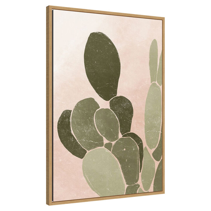 Desert Cactus III by Yuyu Pont Framed Canvas Wall Art