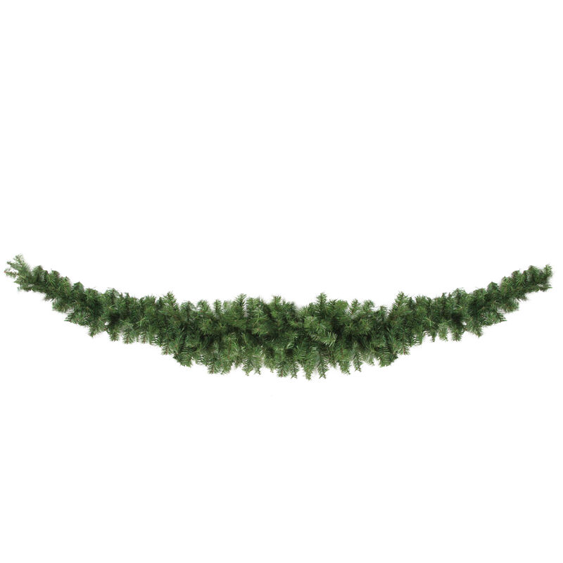 7' Green Canadian Pine Artificial Christmas Swag - Unlit image number 0