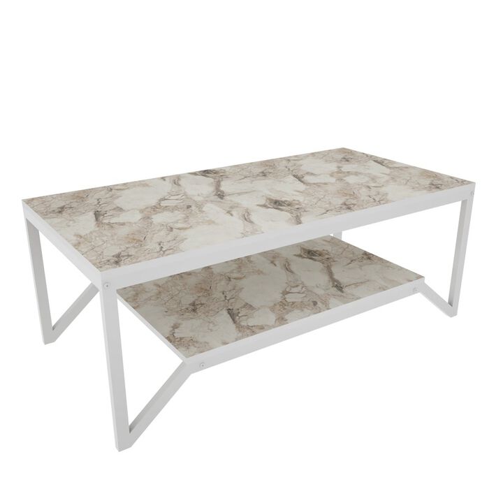 Decorotika Flora Coffee Table - Ephesus White
