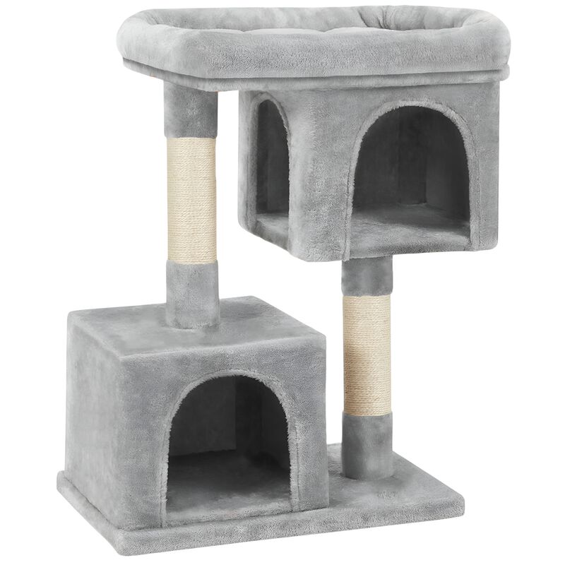 Compact 33.1 Inch Cat Tower for Large Cats with Condo and Post image number 0
