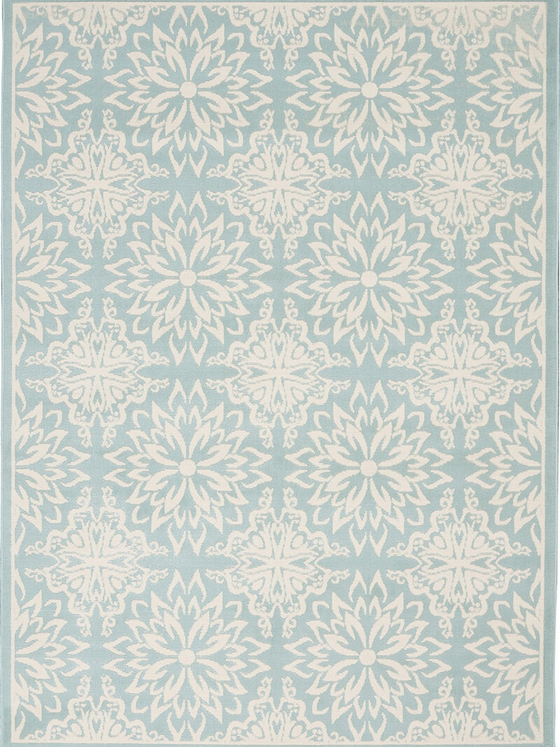 Jubilant JUB06 Ivory/Green 5'3" x 7'3" Rug