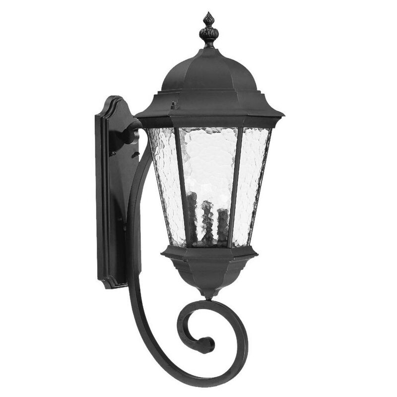 Hivvago Telfair 3-Light Matte Black Wall Light