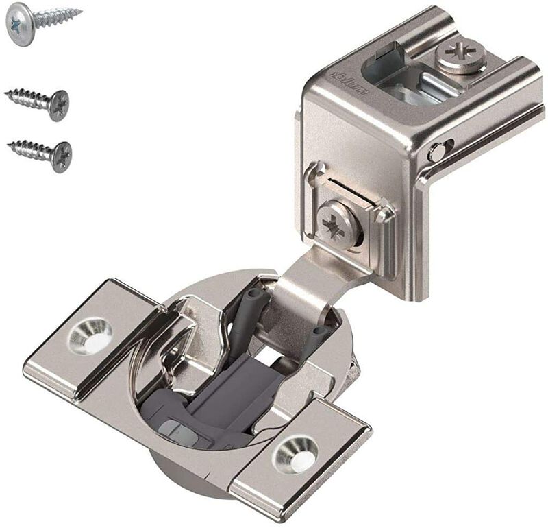 Blum 39C355B.20 Compact BLUMOTION 39C Hinge, Soft-Close, 110 Degree, 1-1/4 Overlay, Screw-on (4)