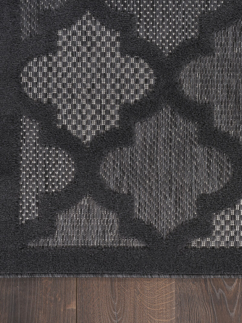 Easy Care NES01 Charcoal/Black 9' x 12' Rug