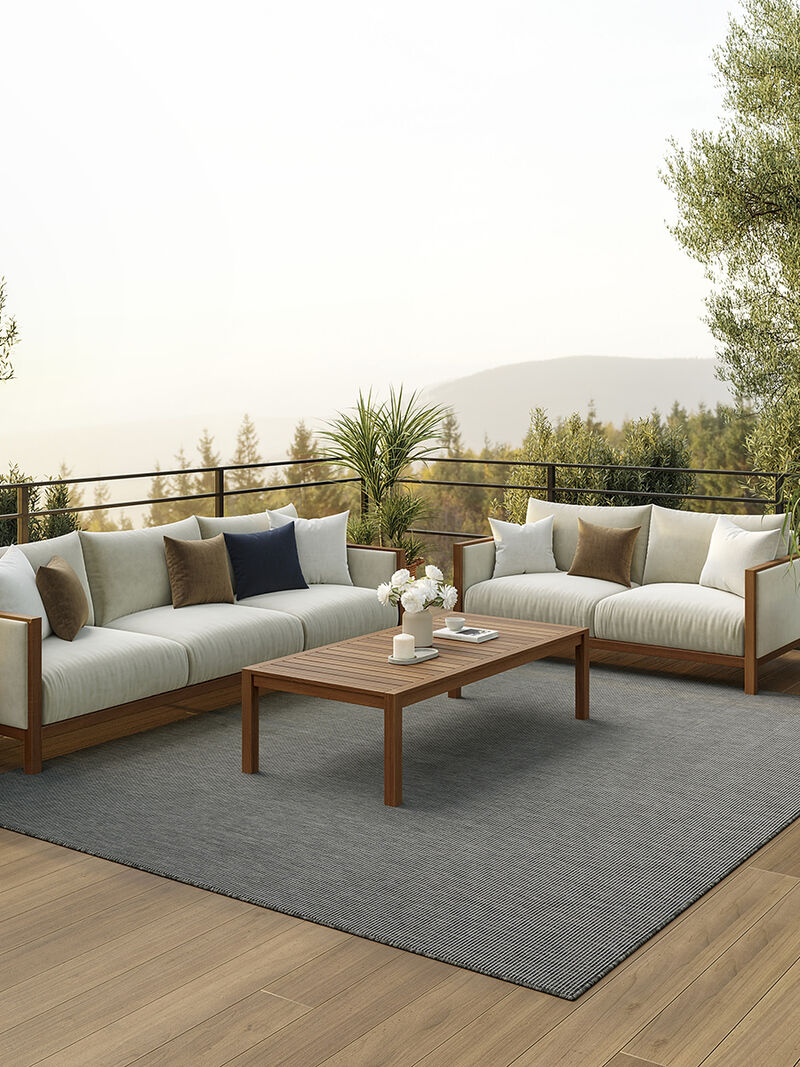 Positano POS01 Charcoal 6' x 9' Rug