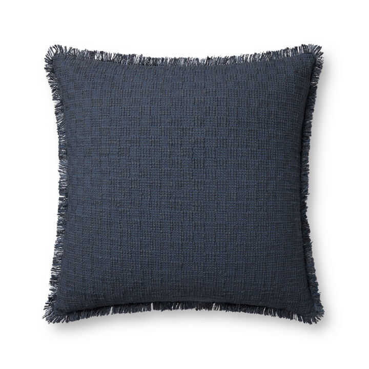 Meadowlark PAL0036 Midnight 22''x22'' Down Pillow by Amber Lewis x Loloi
