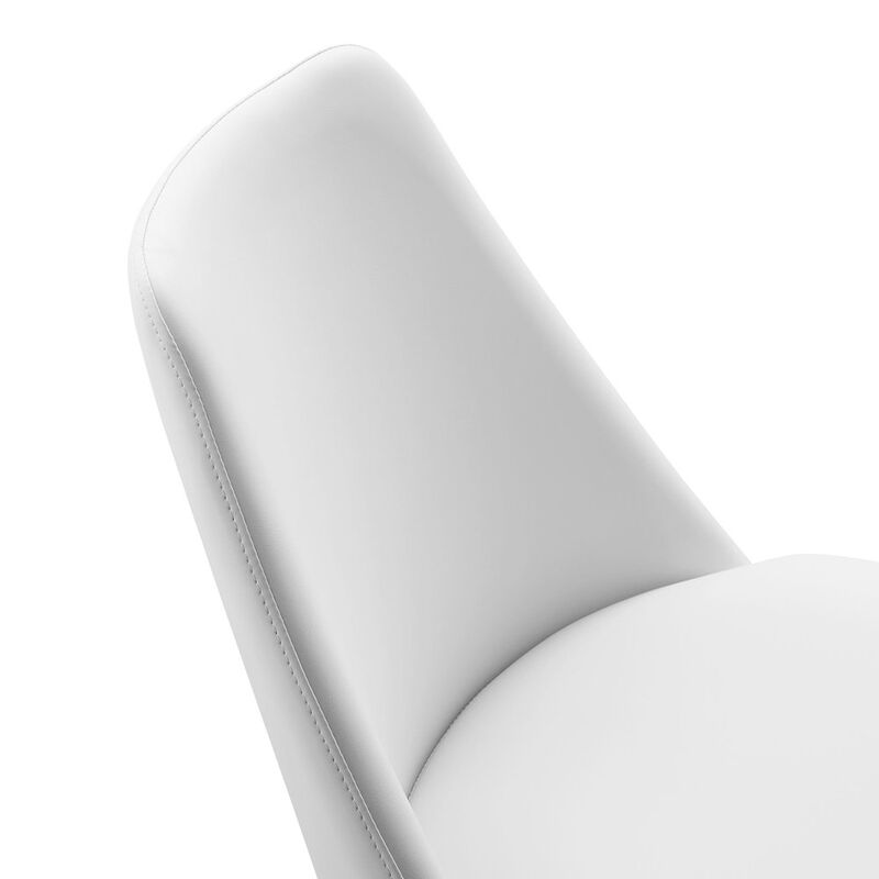 Lippa Swivel Dining Vegan Leather Side Chair image number 6