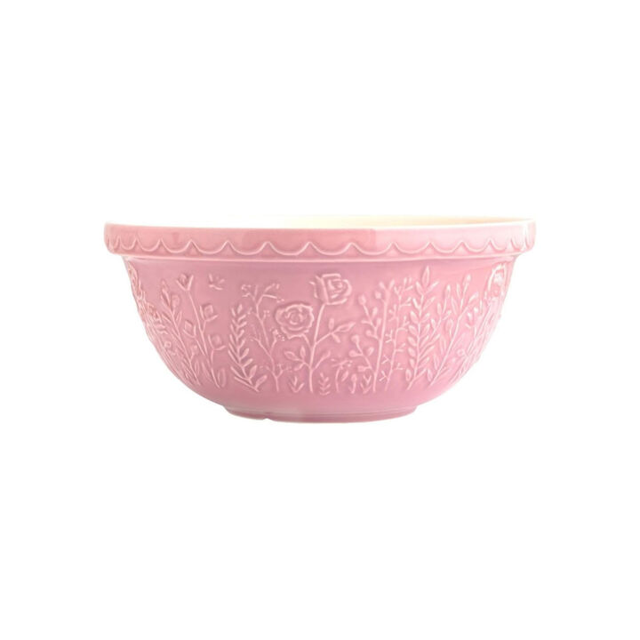 Mason Cash In The Meadow Rose Size 12 Mixing Bowl, 4.25 Quart, Pink