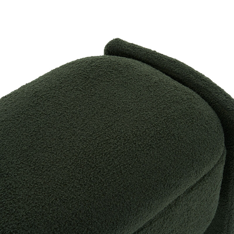 Merax Elegant Boucle Fabric Storage Ottoman Bench image number 6