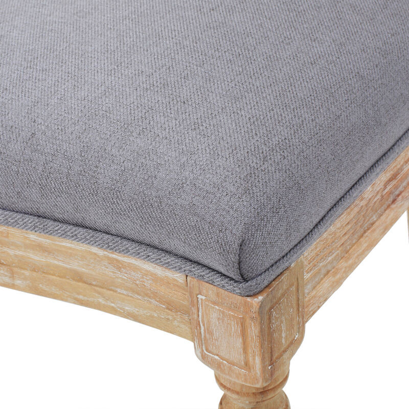 Christopher Knight Home Dason 7 Piece French Country Upholstered Wood Expandable Dining Set