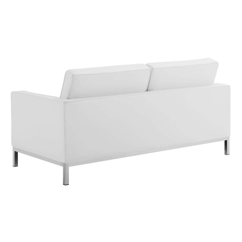 Loft Tufted Upholstered Faux Leather 3 Piece Set image number 5