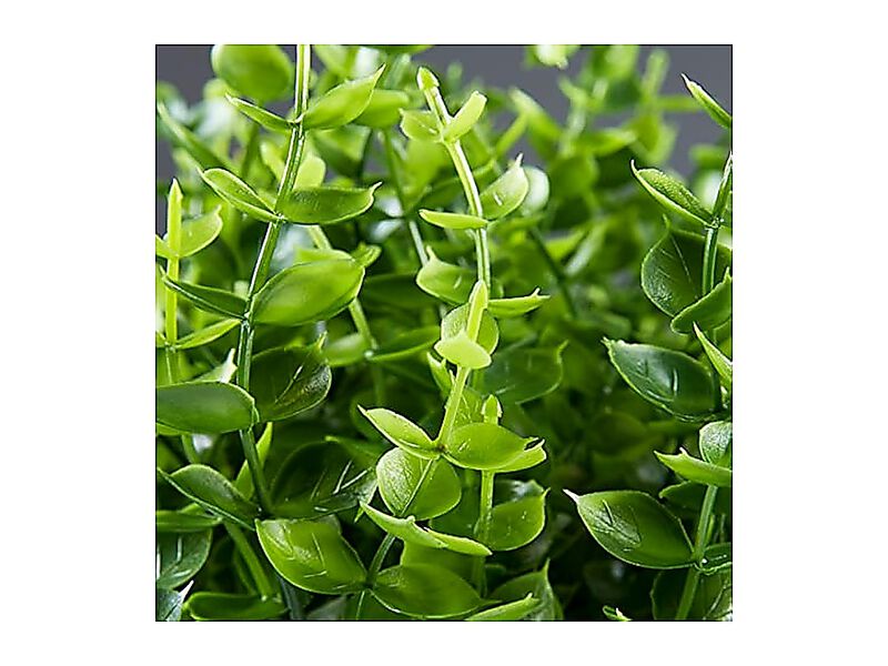 8 Pack Artificial Eucalyptus Plants Fake Boxwood Shrubs UV Resistant No Fade image number 3