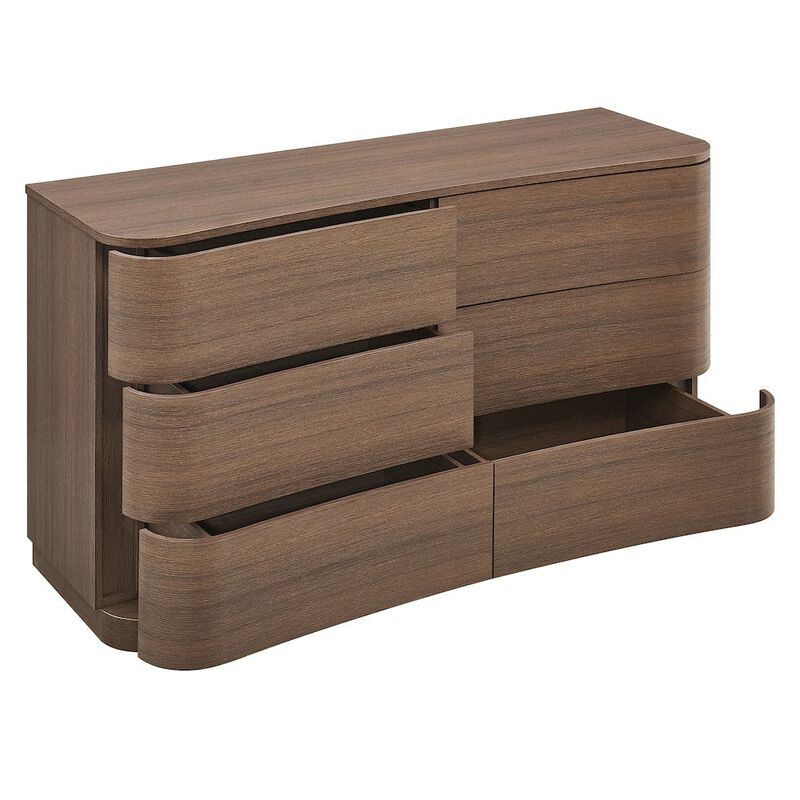 Mirae 6-Drawer Curved Dresser image number 4