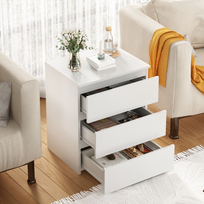 GOODSILO Set of 2 3-Drawer Multi-Functional Storage Units, Versatile Small Dressers, Nightstands, Side Tables, Chests of Drawers for Bedroom, Closet, Home Office, Entryway, Hallway image number 6