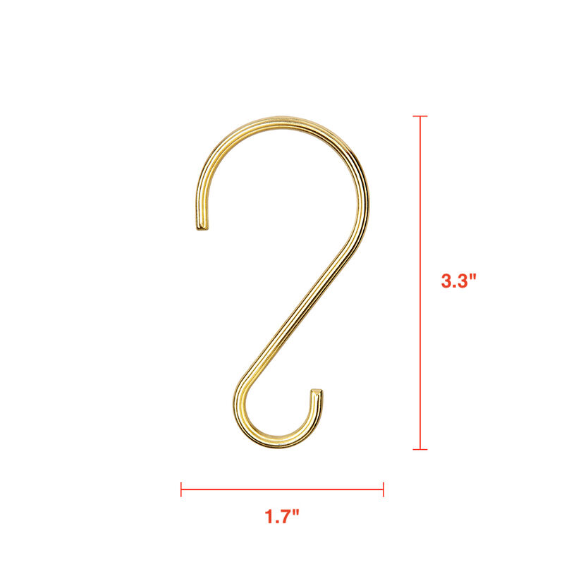 Zinc Shower Curtain Hooks, Set of 12 image number 8