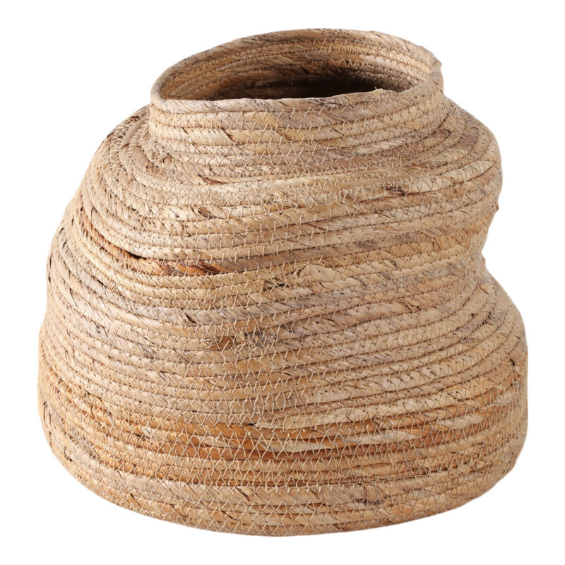 13x12" Curvy Banana Leaf Vase, Natural image number 0