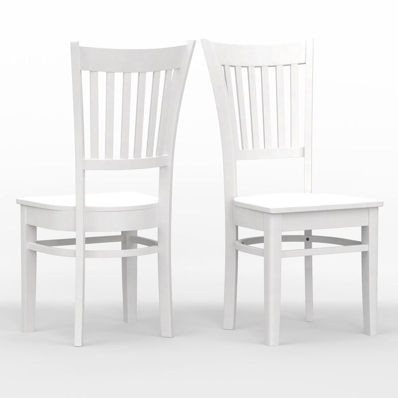 Rize Home Spindle Bck Dining Chairs (2) White image number 0