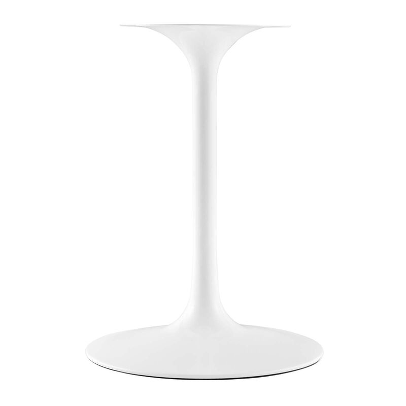 Modway - Lippa 36" Round Artificial Marble Dining Table White Black