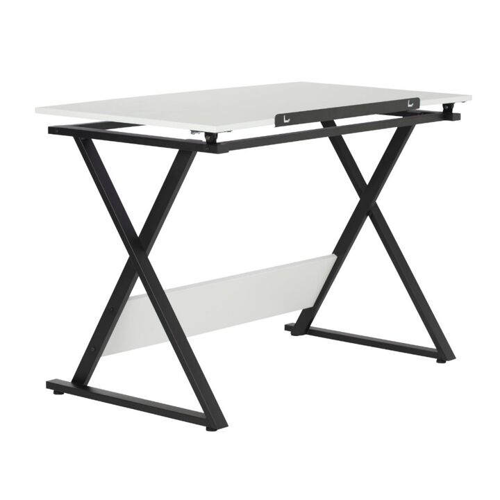 SD Studio Designs Modern Axiom Artists Drawing Table - Charcoal and White