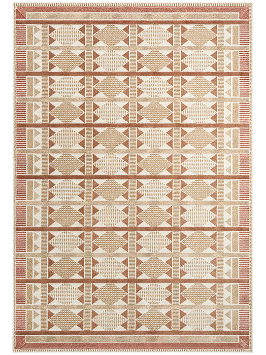 Nordic NRC06 Rust 4' x 6' Rug