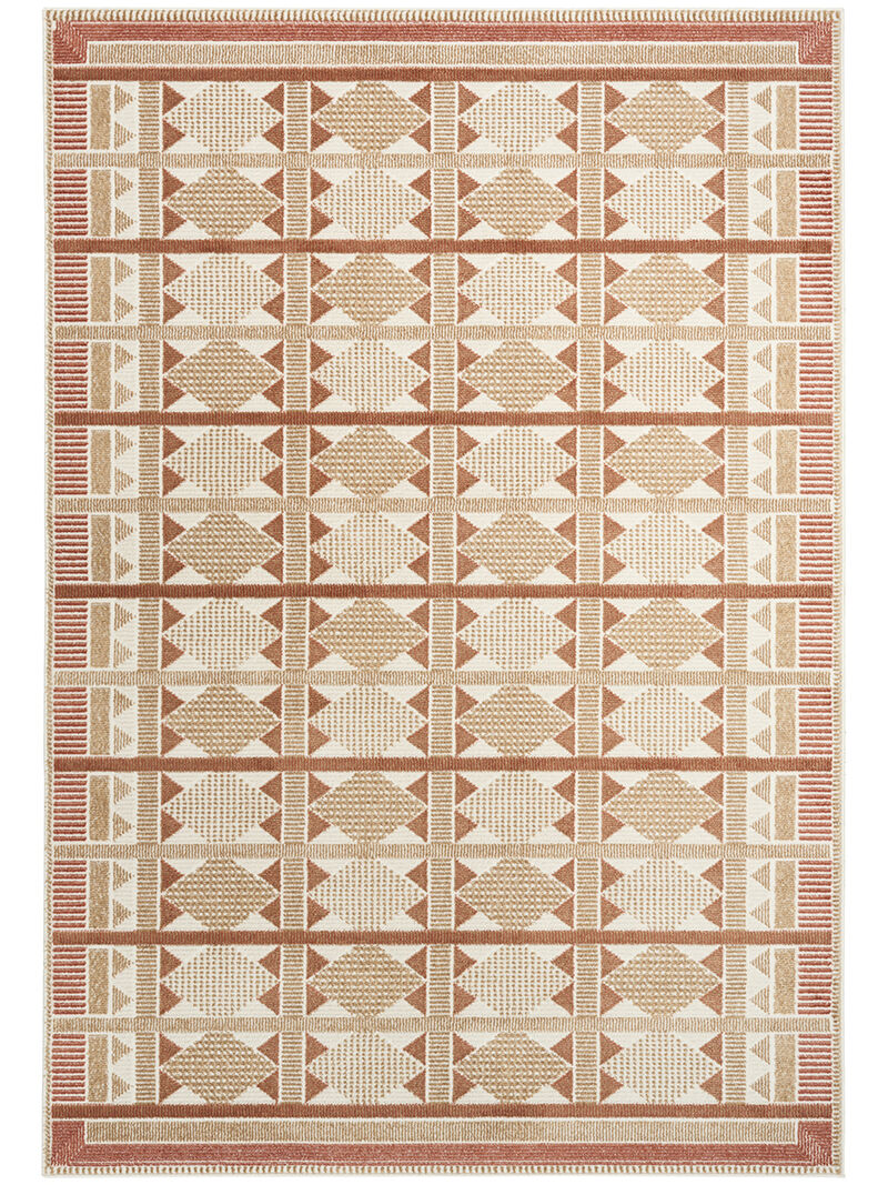 Nordic NRC06 Rust 4' x 6' Rug