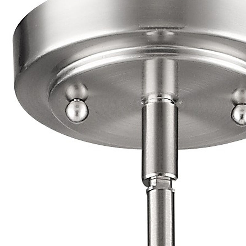 Hivvago Silver Frosted Glass Hanging Light