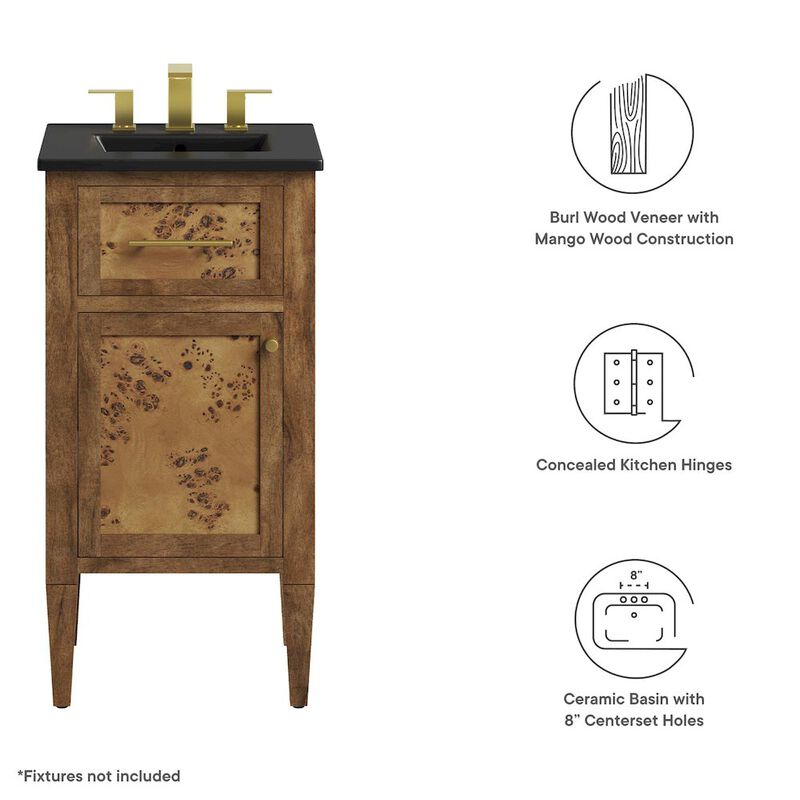 Elysian 18" Wood Bathroom Vanity image number 1