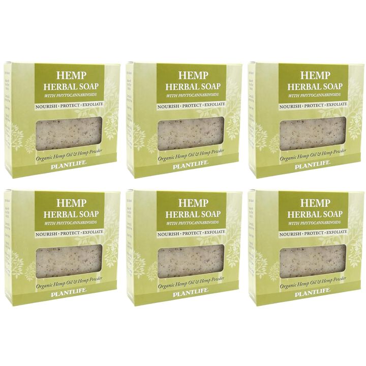 Plantlife Bar Soap - Vegan Hemp 6 Pack