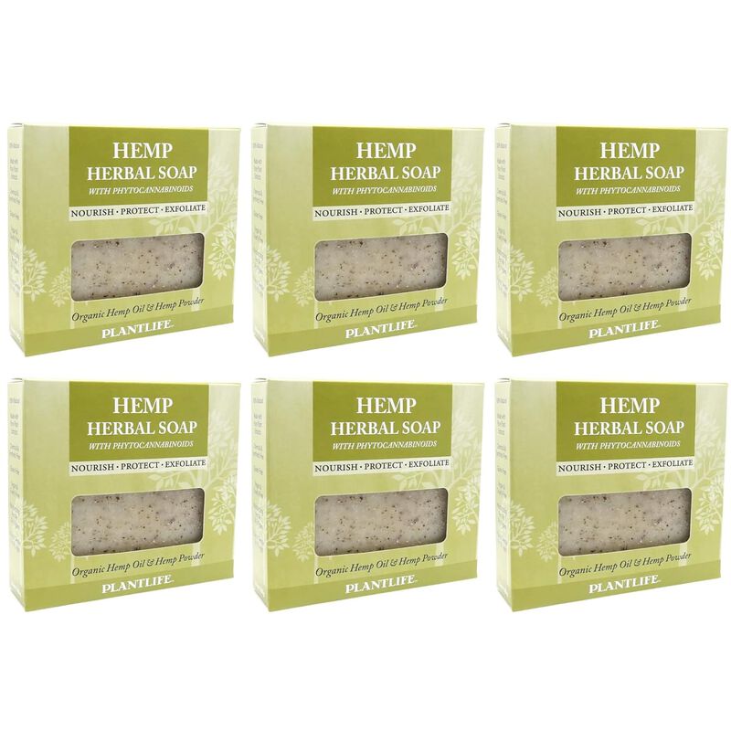 Plantlife Bar Soap - Vegan Hemp 6 Pack image number 1